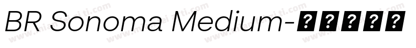 BR Sonoma Medium字体转换
